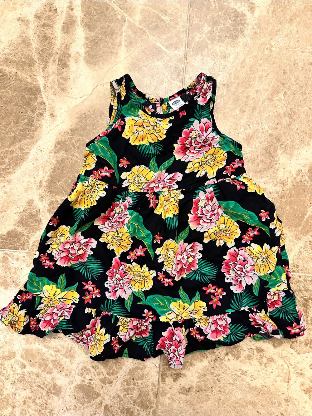 Old Navy Floral Dress Like New Size 18-24 Months Cotton